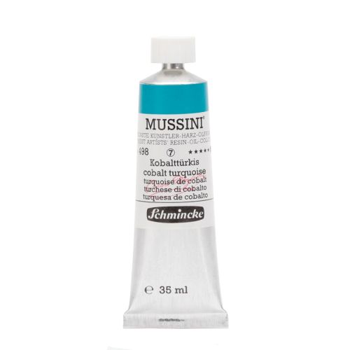 Schmincke Mussini Cobalt Turquoise 498 Oil Paint 35 Ml Schmincke Mussini Cobalt Turquoise 498 Oil Paint 35 Ml