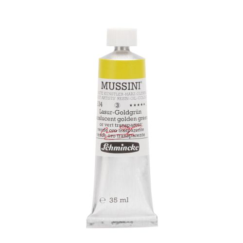 Schmincke Mussini Translucent Golden Green 534 Oil Paint 35 Ml Schmincke Mussini Translucent Golden Green 534 Oil Paint 35 Ml