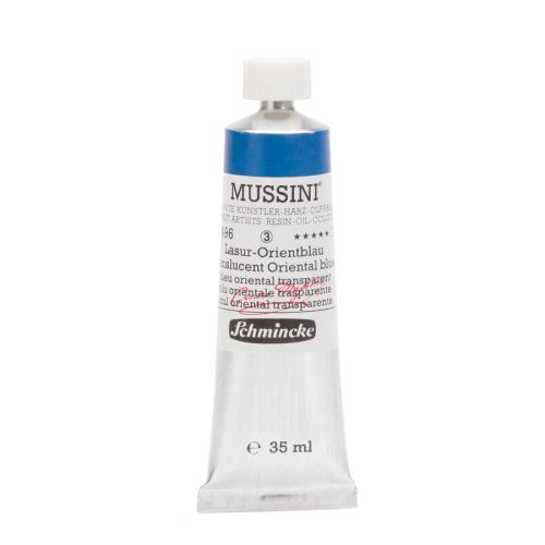 Schmincke Mussini Translucent Oriental Blue 496 Oil Paint 35 Ml Schmincke Mussini Translucent Oriental Blue 496 Oil Paint 35 Ml