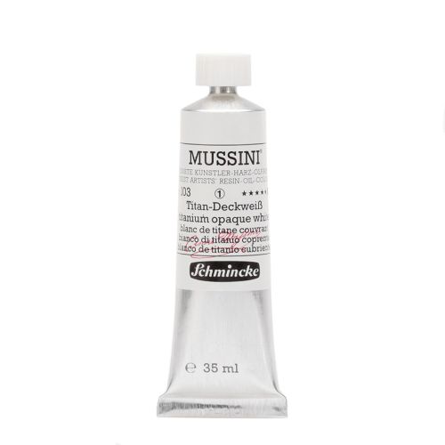 Schmincke Mussini Titanium Opaque White 103 Oil Paint 35 Ml Schmincke Mussini Titanium Opaque White 103 Oil Paint 35 Ml