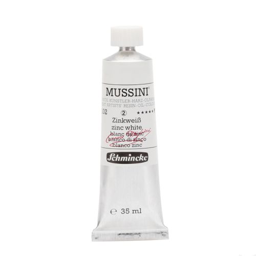 Schmincke Mussini Zinc White 102 Oil Paint 35 Ml Schmincke Mussini Zinc White 102 Oil Paint 35 Ml