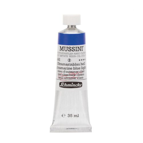Schmincke Mussini Ultramarine Blue Light 491 Oil Paint 35 Ml Schmincke Mussini Ultramarine Blue Light 491 Oil Paint 35 Ml