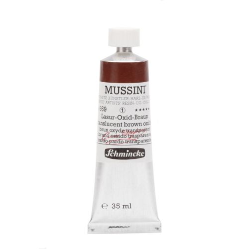 Schmincke Mussini Translucent Brown Oxide 669 Oil Paint 35 Ml Schmincke Mussini Translucent Brown Oxide 669 Oil Paint 35 Ml