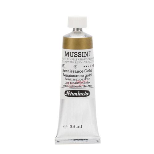 Schmincke Mussini Renaissance Gold 861 Oil Paint 35 Ml Schmincke Mussini Renaissance Gold 861 Oil Paint 35 Ml