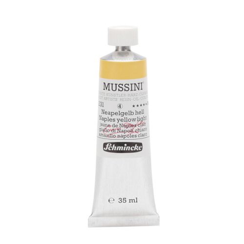 Schmincke Mussini Naples Yellow Light 231 Oil Paint 35 Ml Schmincke Mussini Naples Yellow Light 231 Oil Paint 35 Ml