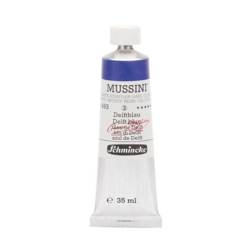 Schmincke Mussini Delft Blue 493 Oil Paint 35 Ml Schmincke Mussini Delft Blue 493 Oil Paint 35 Ml