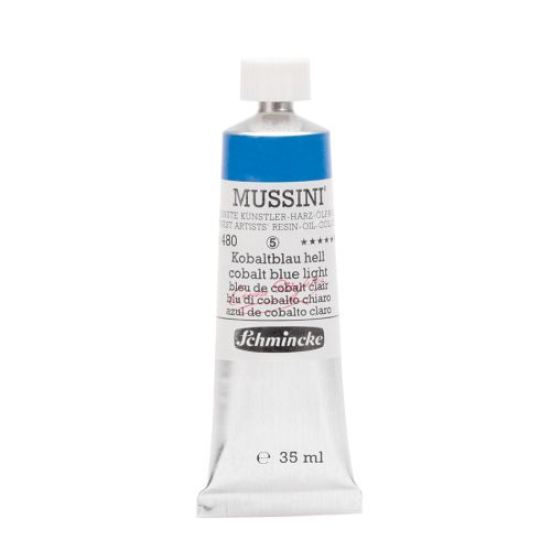 Schmincke Mussini Cobalt Blue Light 480 Oil Paint 35 Ml Schmincke Mussini Cobalt Blue Light 480 Oil Paint 35 Ml
