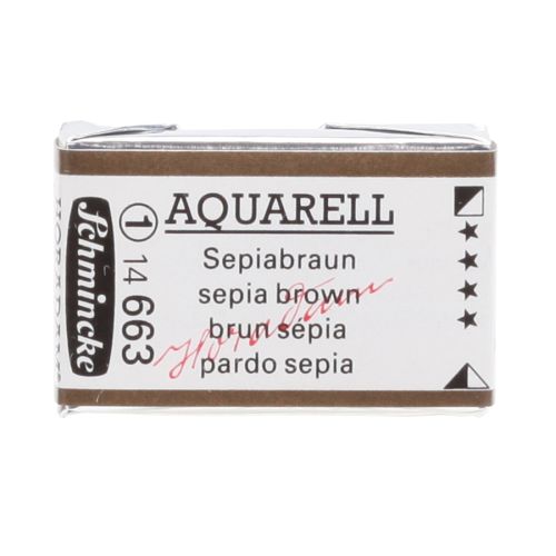 Schmincke H Aquarell 1/1 Tab Sepia Brown 663 Suluboya Schmincke H Aquarell 1/1 Tab Sepia Brown 663 Suluboya