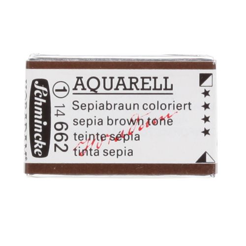 Schmincke H Aquarell 1/1 Tab Sepia Brown Tone 662 Suluboya Schmincke H Aquarell 1/1 Tab Sepia Brown Tone 662 Suluboya