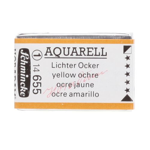 Schmincke H Aquarell 1/1 Tab Yellow Ochre 655 Suluboya