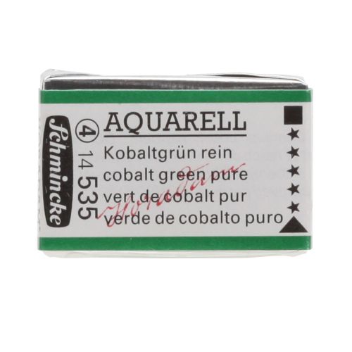 Schmincke H Aquarell 1/1 Tab Cobalt Green Pure 535 Suluboya