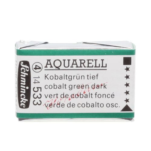 Schmincke H Aquarell 1/1 Tab Cobalt Green Dark 533 Suluboya