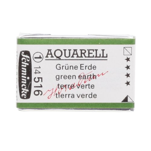 Schmincke H Aquarell 1/1 Tab Green Earth 516 Suluboya