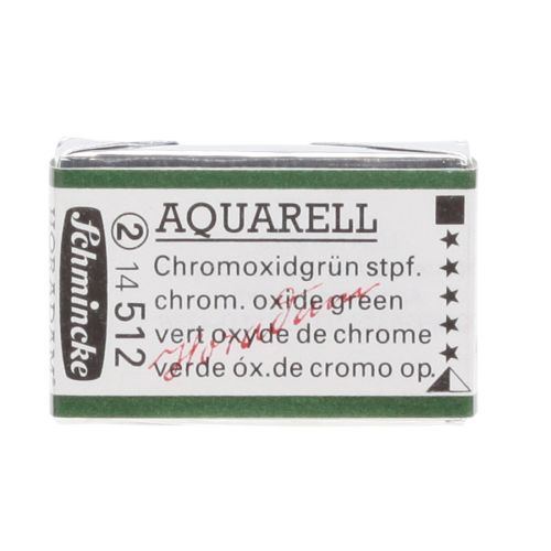 Schmincke H Aquarell 1/1 Tab Chromium Oxide Green 512 Suluboya Schmincke H Aquarell 1/1 Tab Chromium Oxide Green 512 Suluboya