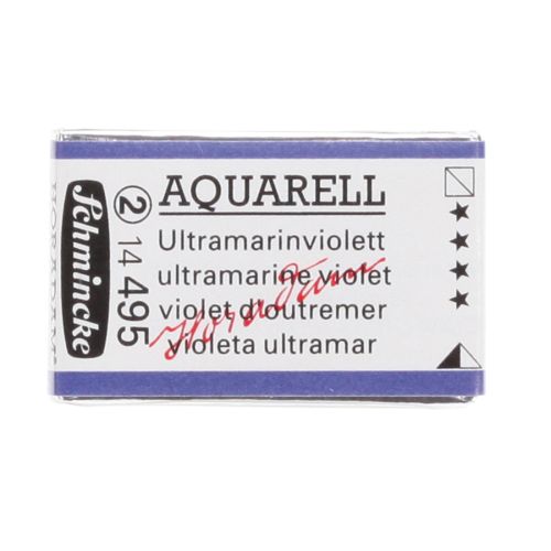 Schmincke H Aquarell 1/1 Tab Ultramarine Violet 495 Suluboya Schmincke H Aquarell 1/1 Tab Ultramarine Violet 495 Suluboya