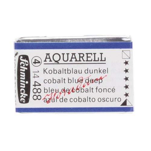 Schmincke H Aquarell 1/1 Tab Cobalt Blue Deep 488 Suluboya