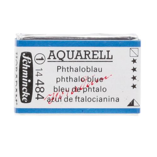 Schmincke H Aquarell 1/1 Tab Phthalo Blue 484 Watercolor Schmincke H Aquarell 1/1 Tab Phthalo Blue 484 Watercolor