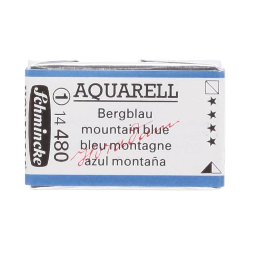 Schmincke H Aquarell 1/1 Tab Mountain Blue 480 Suluboya