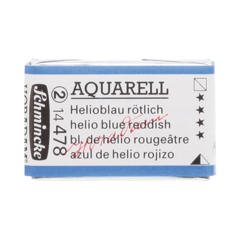 Schmincke H Aquarell 1/1 Tab Helio Blue Reddish 478 Suluboya