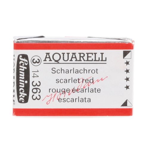 Schmincke H Aquarell 1/1 Tab Scarlet Red 363 Suluboya Schmincke H Aquarell 1/1 Tab Scarlet Red 363 Suluboya