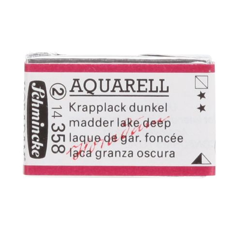 Schmincke H Aquarell 1/1 Tab Madder Lake Deep 358 Suluboya