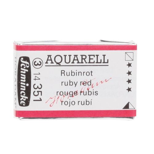 Schmincke H Aquarell 1/1 Tab Ruby Red 351 Suluboya Schmincke H Aquarell 1/1 Tab Ruby Red 351 Suluboya