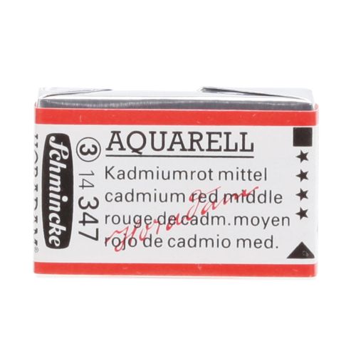Schmincke H. Aquarell 1/1 Tab Cadmium Red Middle 347 Suluboya