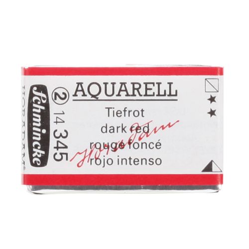 Schmincke H Aquarell 1/1 Tab Dark Red 345 Suluboya