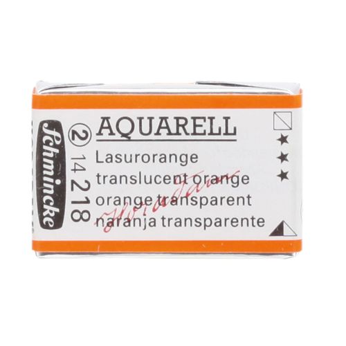 Schmincke H Aquarell 1/1 Tab Translucent Orange 218 Suluboya Schmincke H Aquarell 1/1 Tab Translucent Orange 218 Suluboya