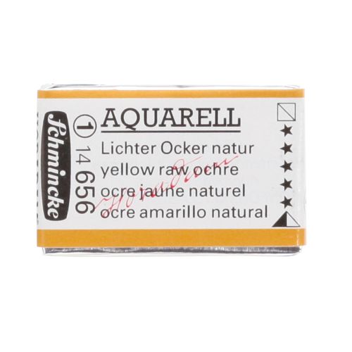 Schmincke H Aquarell 1/1 Tab Yellow Raw Ochre 656 Suluboya