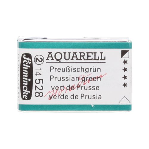 Schmincke H Aquarell 1/1 Tab Prussian Green 528 Watercolor Schmincke H Aquarell 1/1 Tab Prussian Green 528 Watercolor