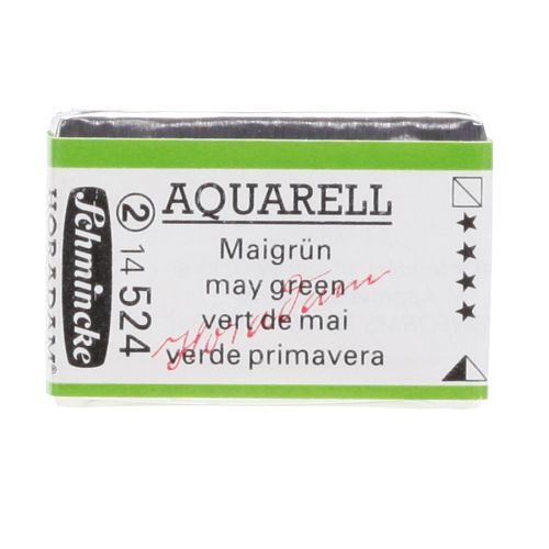 Schmincke H Aquarell 1/1 Tab May Green 524 Suluboya