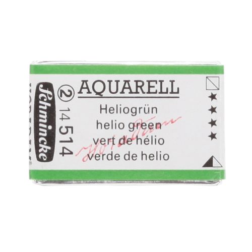 Schmincke H Aquarell 1/1 Tab Helio Green 514 Suluboya