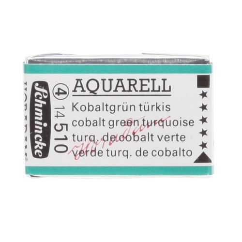 Schmincke H Aquarell 1/1 Tab Cobalt Green Turquoise 510 Suluboya