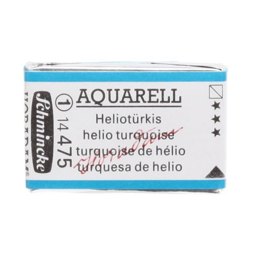 Schmincke H Aquarell 1/1 Tab Helio Turquoise 475 Suluboya
