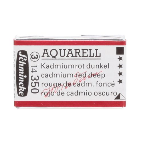 Schmincke H. Aquarell 1/1 Tab Cadmium Red Deep 350 Suluboya