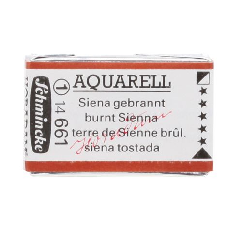 Schmincke H. Aquarell 1/1 Tab Burnt Sienna 661 Suluboya