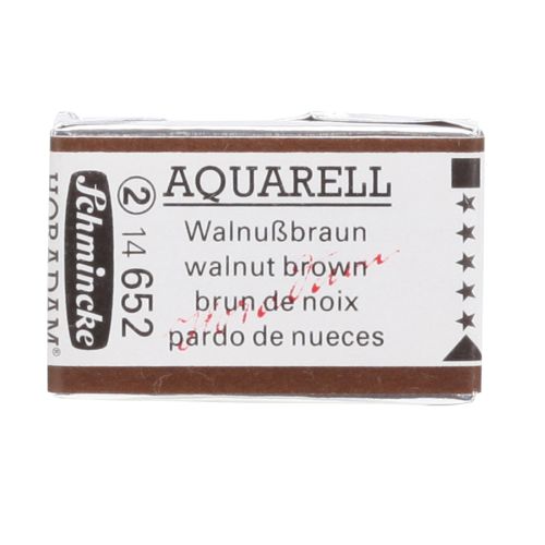 Schmincke H Aquarell 1/1 Tab Walnut Brown 652 Suluboya