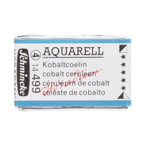 Schmincke H Aquarell 1/1 Tab Cobalt Cerulean 499 Suluboya