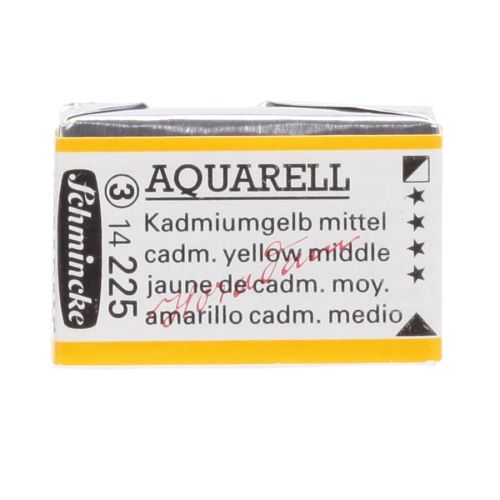 Schmincke H. Aquarell 1/1 Tab Cadmium Yellow Middle 225 Suluboya