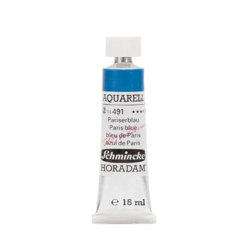 Schmincke H. Aquarell Paris Blue 491 Watercolor 15 Ml Schmincke H. Aquarell Paris Blue 491 Watercolor 15 Ml