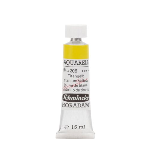 Schmincke H. Aquarell Permanent Titanium Yellow 206 Watercolor 15 Ml Schmincke H. Aquarell Permanent Titanium Yellow 206 Watercolor 15 Ml
