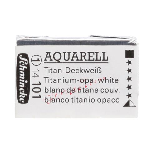 Schmincke H Aquarell 1/1 Tab Titanium Opaque White 101 Suluboya Schmincke H Aquarell 1/1 Tab Titanium Opaque White 101 Suluboya