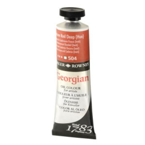 Daler Rowney Georgian Yağlı Boya 38 Ml 504 Cadmium Red Deep Hue Daler Rowney Georgian Yağlı Boya 38 Ml 504 Cadmium Red Deep Hue
