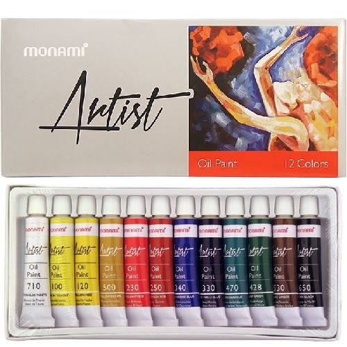 Monami Artist Yağlı Boya 12 Renk Monami Artist Yağlı Boya 12 Renk