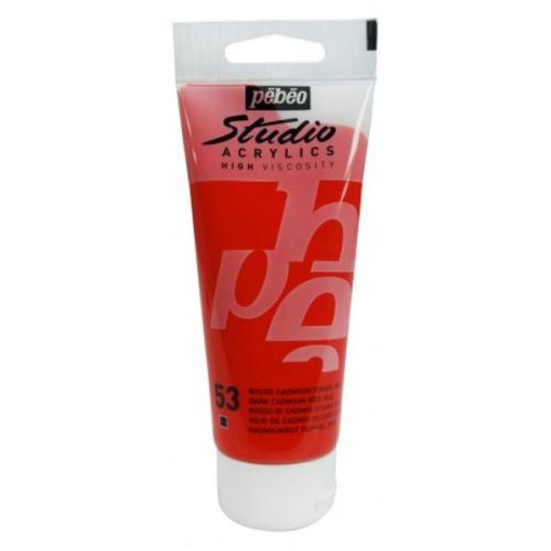Pebeo Studio Akrilik Boya 53 Dark Cadmium Red Hue Pebeo Studio Akrilik Boya 53 Dark Cadmium Red Hue