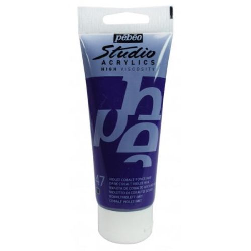 Pebeo Studio Akrilik Boya 47 Dark Cobalt Violet Hue Pebeo Studio Akrilik Boya 47 Dark Cobalt Violet Hue