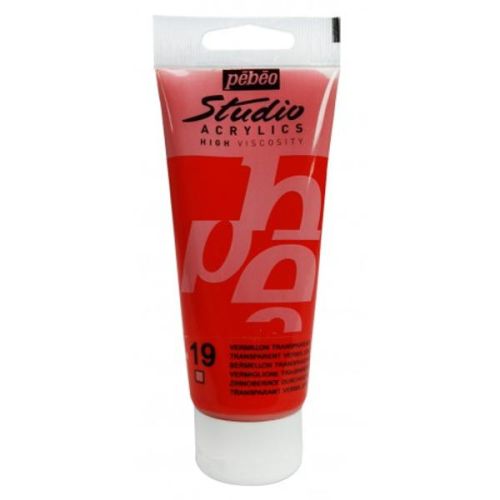Pebeo Studio Akrilik Boya 19 Transparent Vermilion Pebeo Studio Akrilik Boya 19 Transparent Vermilion