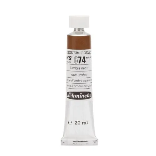 Schmincke Hks Designers Gouache Raw Umber 674 - 20 Ml Guaj Boya Guaj Boya Boyalar Schmincke HKS Designers 20 ml Raw Umber 674