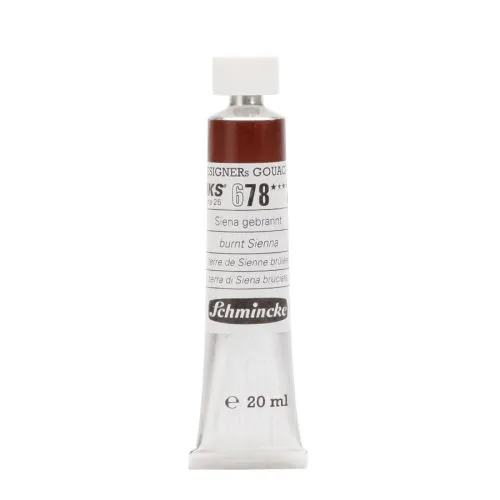 Schmincke Hks Designers Gouache - Burnt Sienna 678 -20 Ml Gouache Schmincke Hks Designers Gouache - Burnt Sienna 678 -20 Ml Gouache Paint Schmincke HKS Designers 20 ml Burnt Sienna 678 for